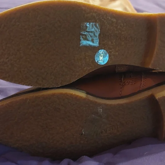 Lucky Brand Generall Tall Leather Riding Boots Fur Cuff - Picture 6 of 9